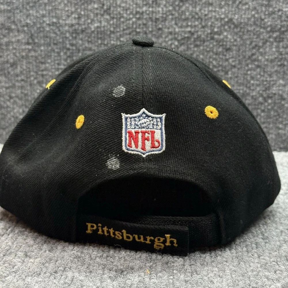 Vintage Steelers NFL Pro‎ Line Puma Baseball Cap Hat Black Pittsburgh 90s